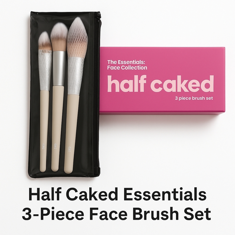 Half Caked Face Brush Set in Pink